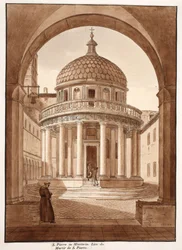 San Pietro in Montorio, der Ort des Martyriums von St. Peter, 1833